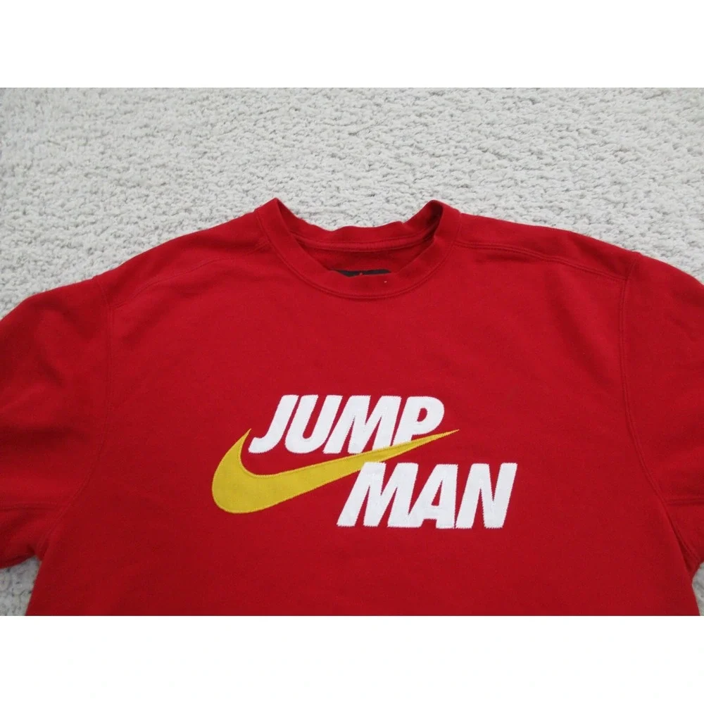 Jordan Sweater Mens Small Red Jump Man Nike Sweatshirt Outdoor Basketball Air